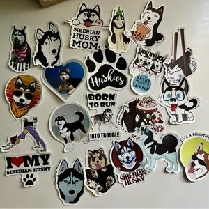 Siberian Husky Dog Sticker Pack
